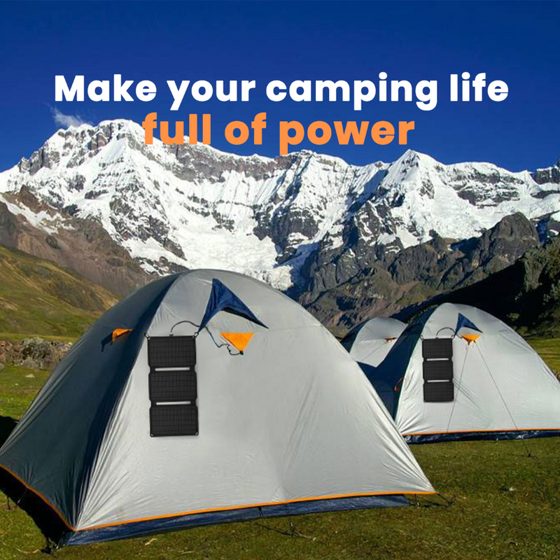 FLEXSOLAR - Chargeur solaire pliable 20W, pour téléphones et tablettes