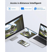 Reolink Trackmix Wifi - Caméra extérieure 4K 8MP, double objectif 360° - Suivi de mouvement et zoom automatique