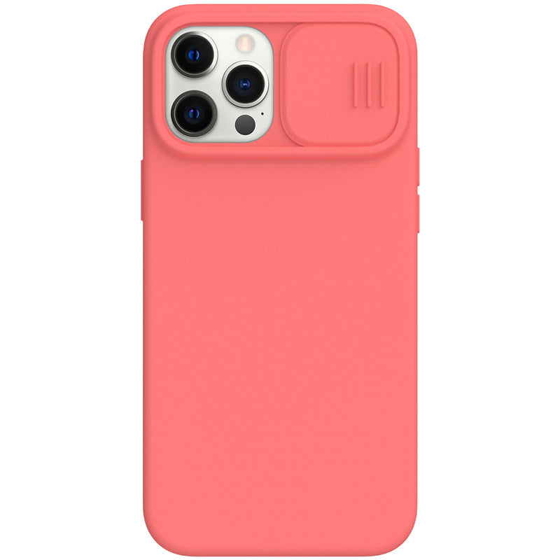 Nillkin - Coque magnétique silicone Orange iPhone 12 serie protection caméra