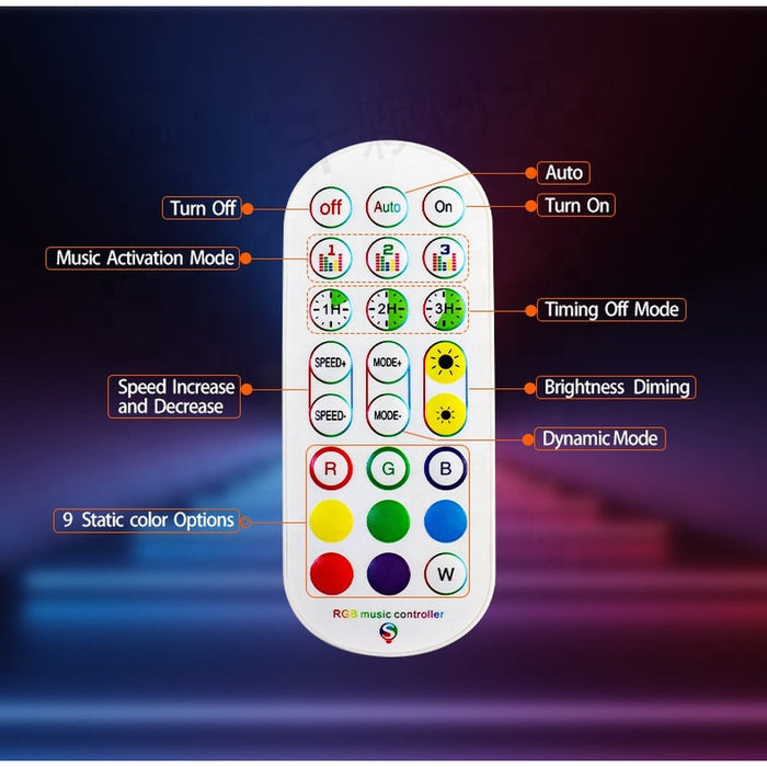 Ruban LED dynamique feu d'artifice connectée (Bluetooth)