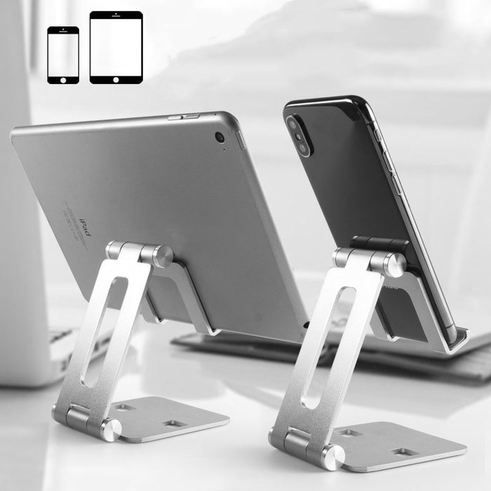 Support de téléphone en aluminium pilable et ajustable pour smartphone