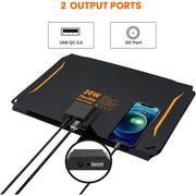 FLEXSOLAR - Chargeur solaire pliable 20W, pour téléphones et tablettes
