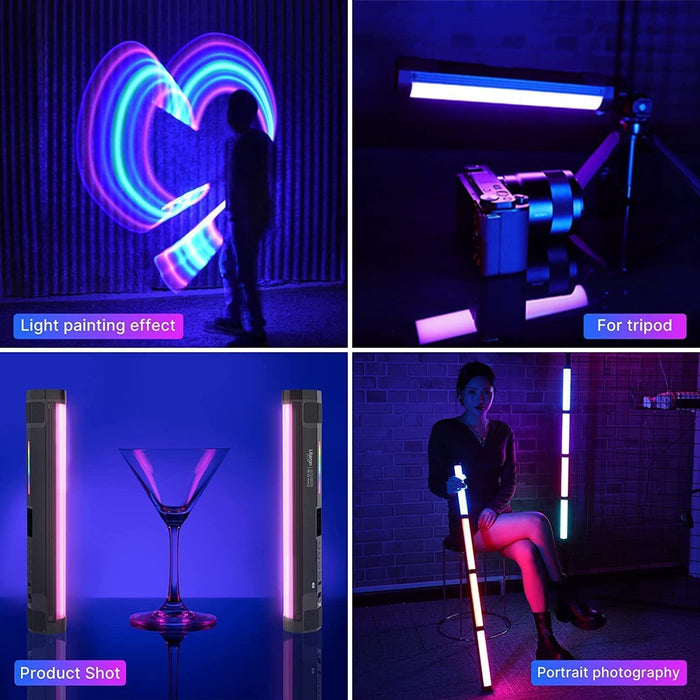 Ulanzi VL110RGB - Tube vidéo multicolore, sans fil et rechargeable
