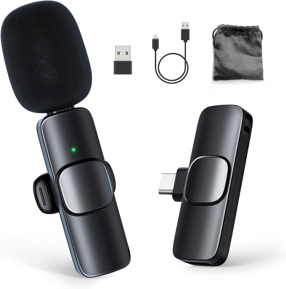 Moman CP1(C) - Microphone cravate Bluetooth pour Android (type-C)— Tektek
