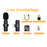 Moman CP1(C) - Microphone cravate Bluetooth pour Android (type-C)
