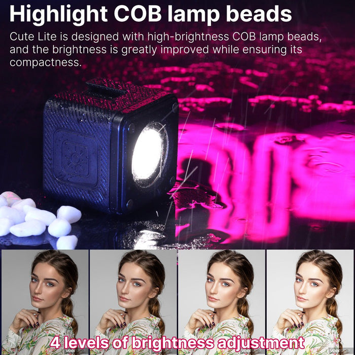 Ulanzi L2 - Projecteur LED Blanc froid 6500K rechargeable, étanche
