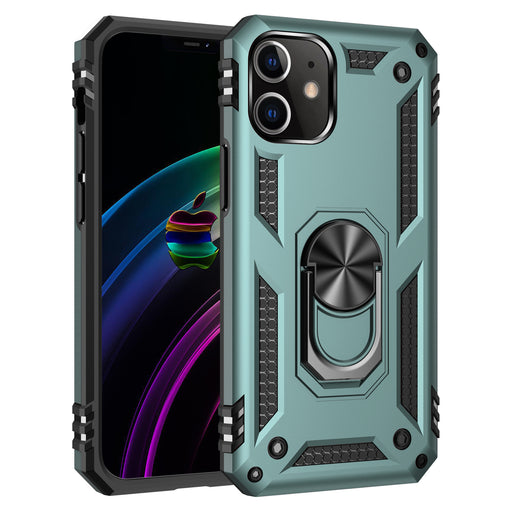 Coque iPhone renforcée avec anneau Couleur Vert